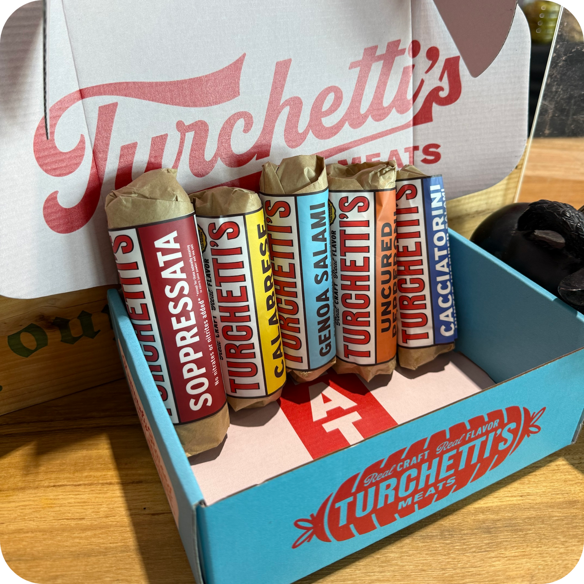 Turchetti's full salami gift box