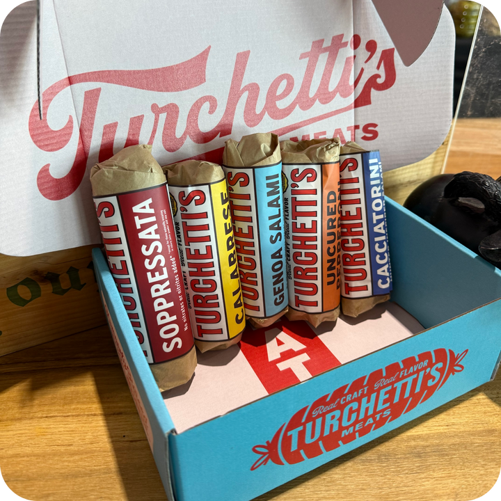 Turchetti's full salami gift box