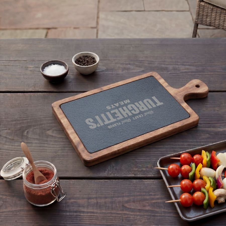 Slate and Acacia charcuterie board